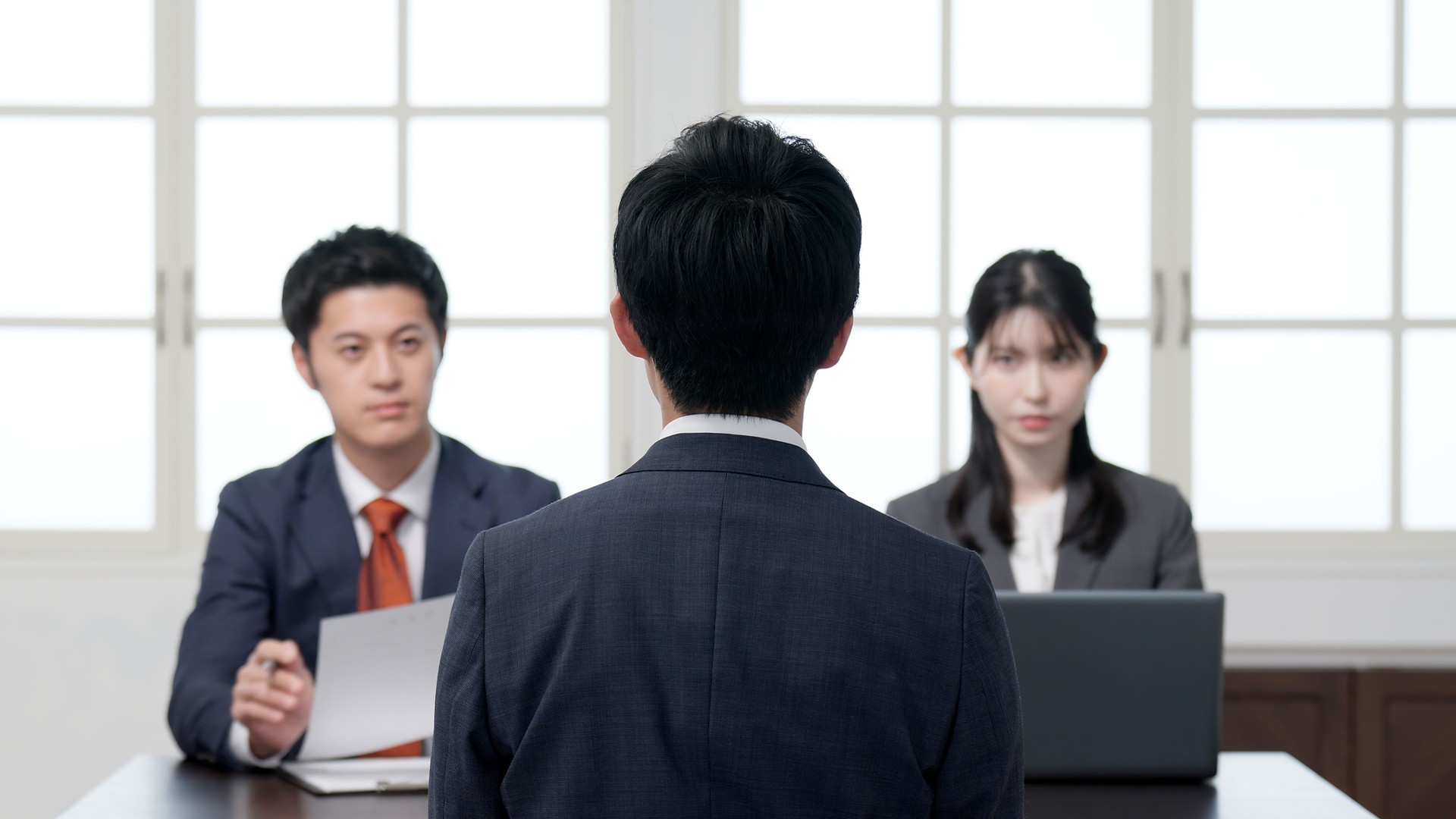 Business person having an interview for a job